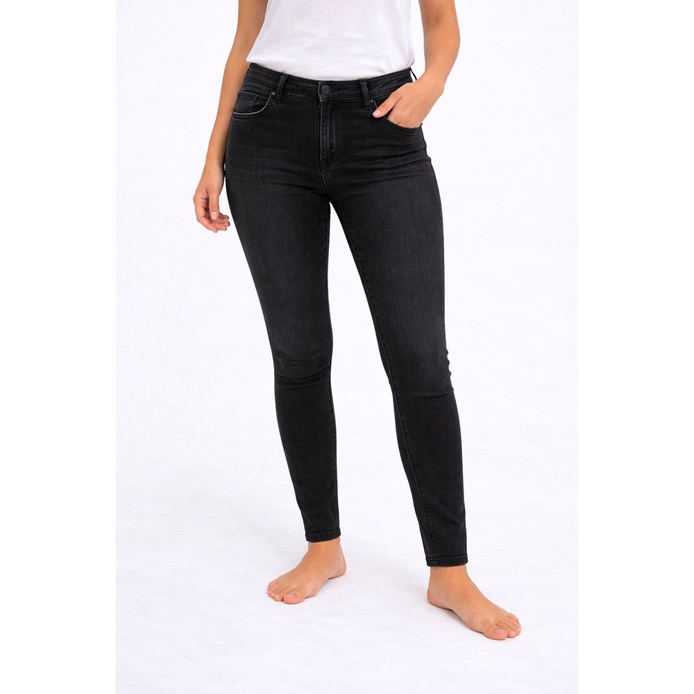 HUE Denim Leggings Womens‎ Small Black Stretch Pull On Jeggings 17242